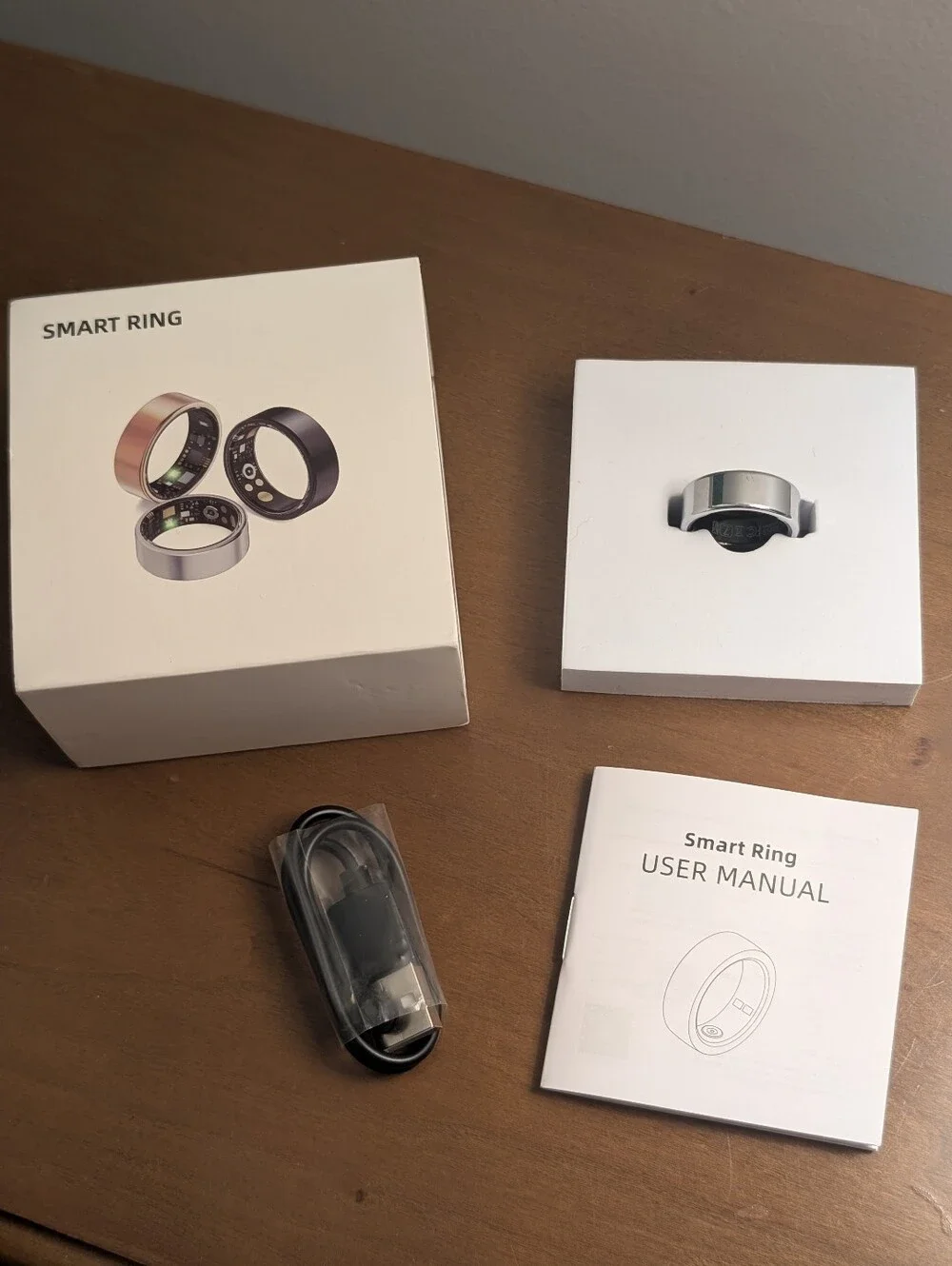 New Stainless Steel Smart Ring in Box. Size 7